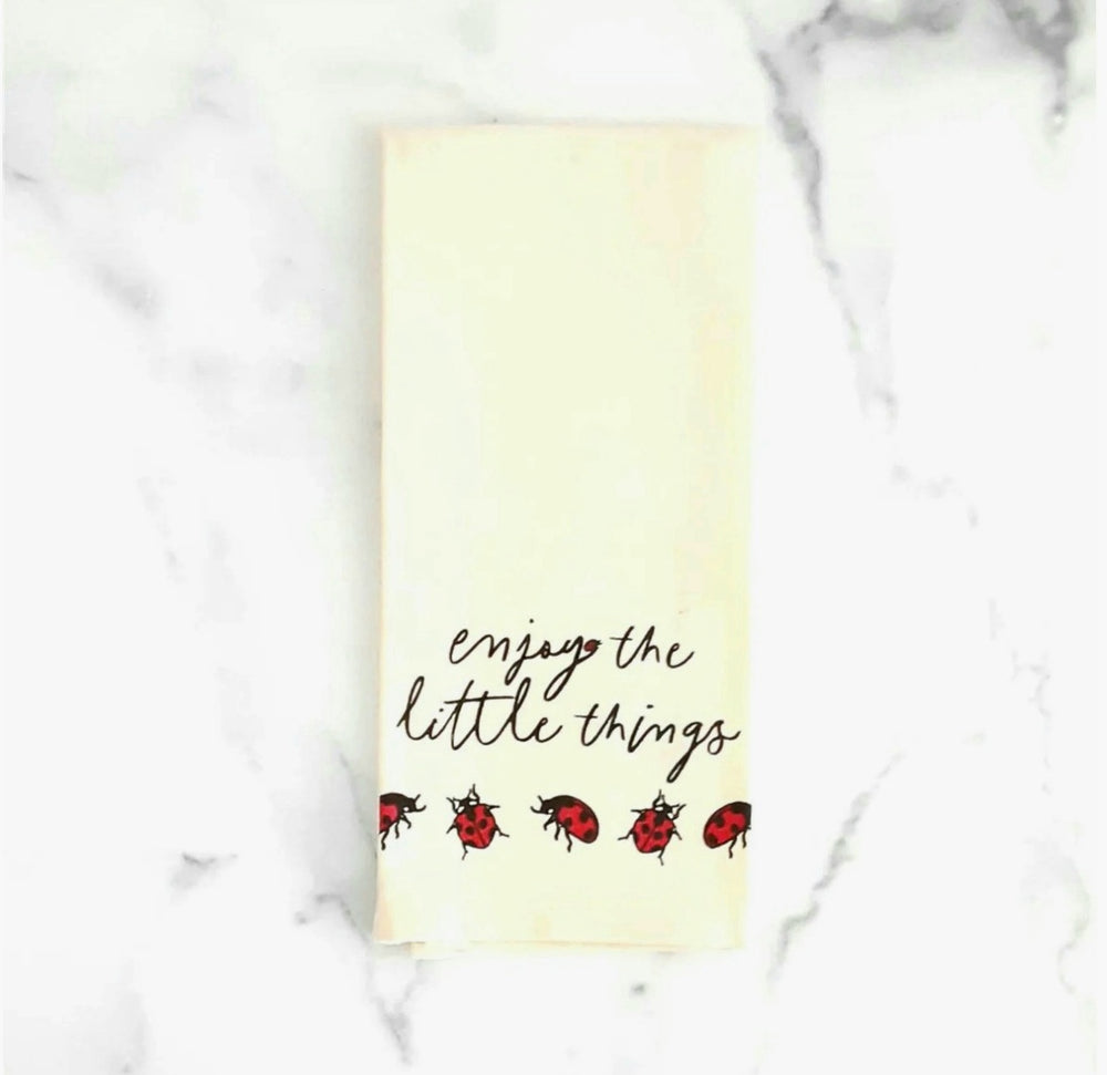 Lady Bug Towel, Enjoy the Little Things