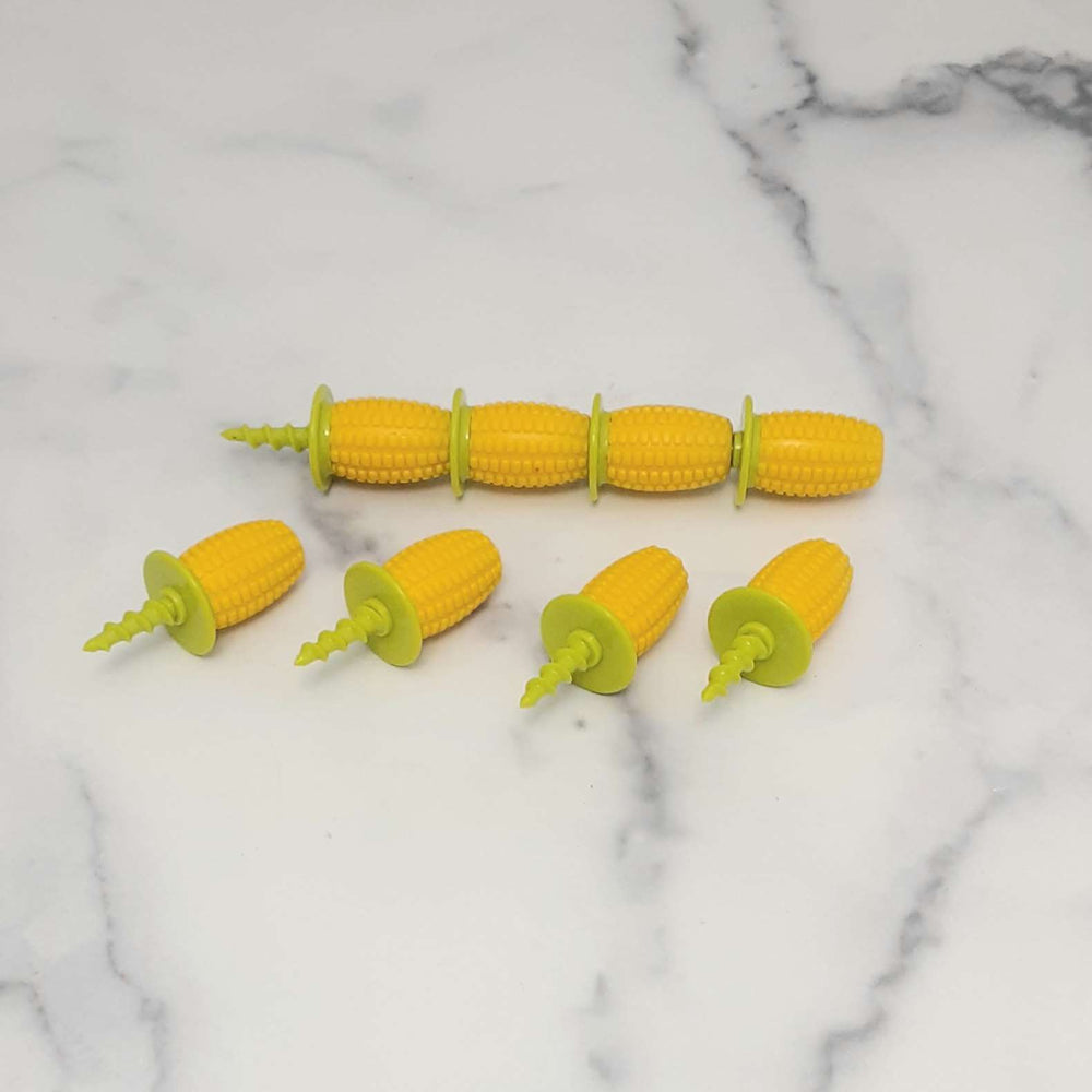 Corn Holder Set Yellow/Green