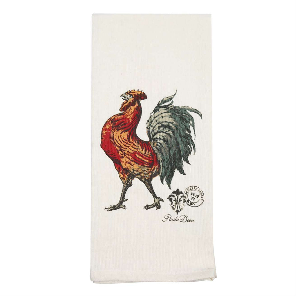 Rooster and Gingham 2pc Towel Set
