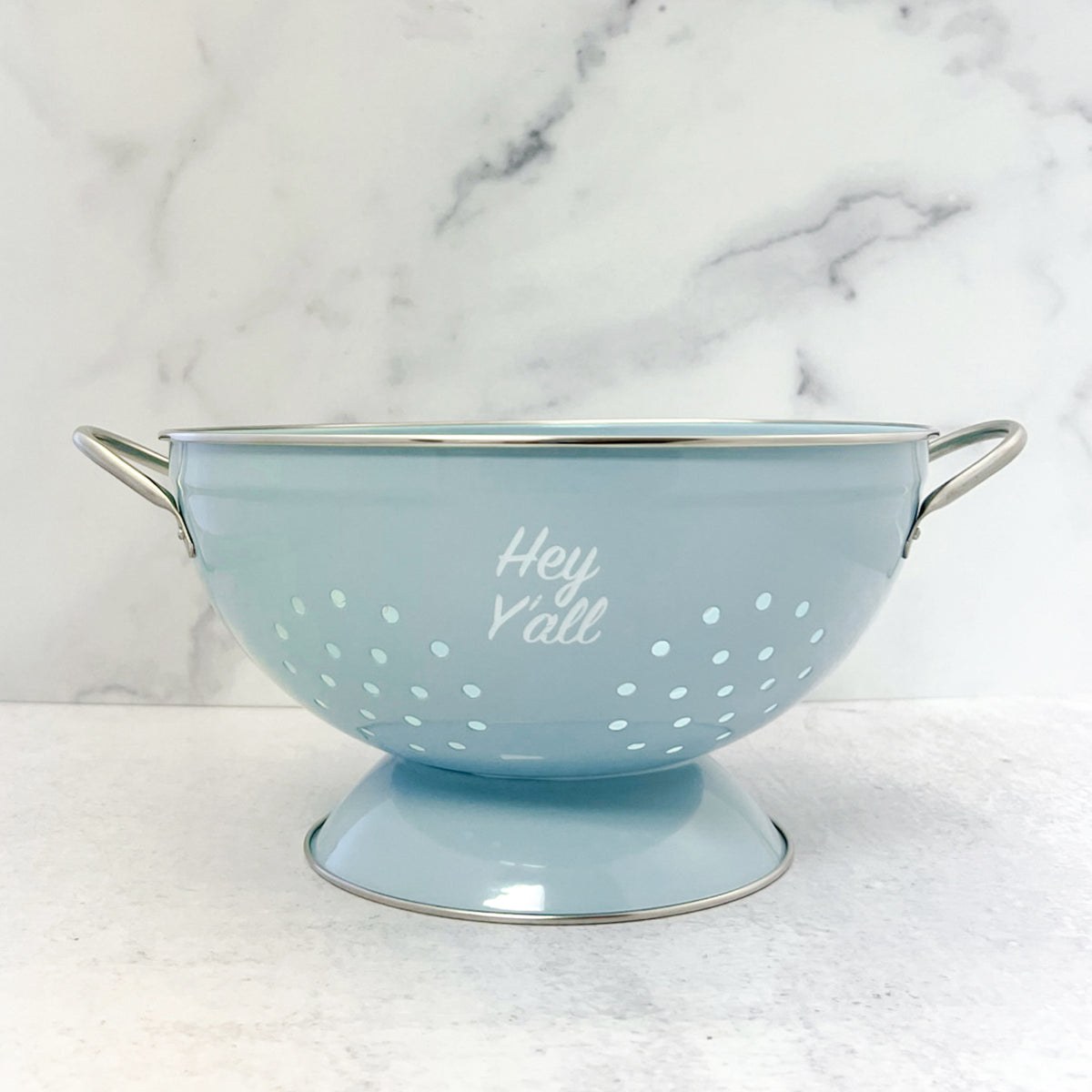blue colander pedals Hey Y'all Blue Colander – PaulaDeenShop.com