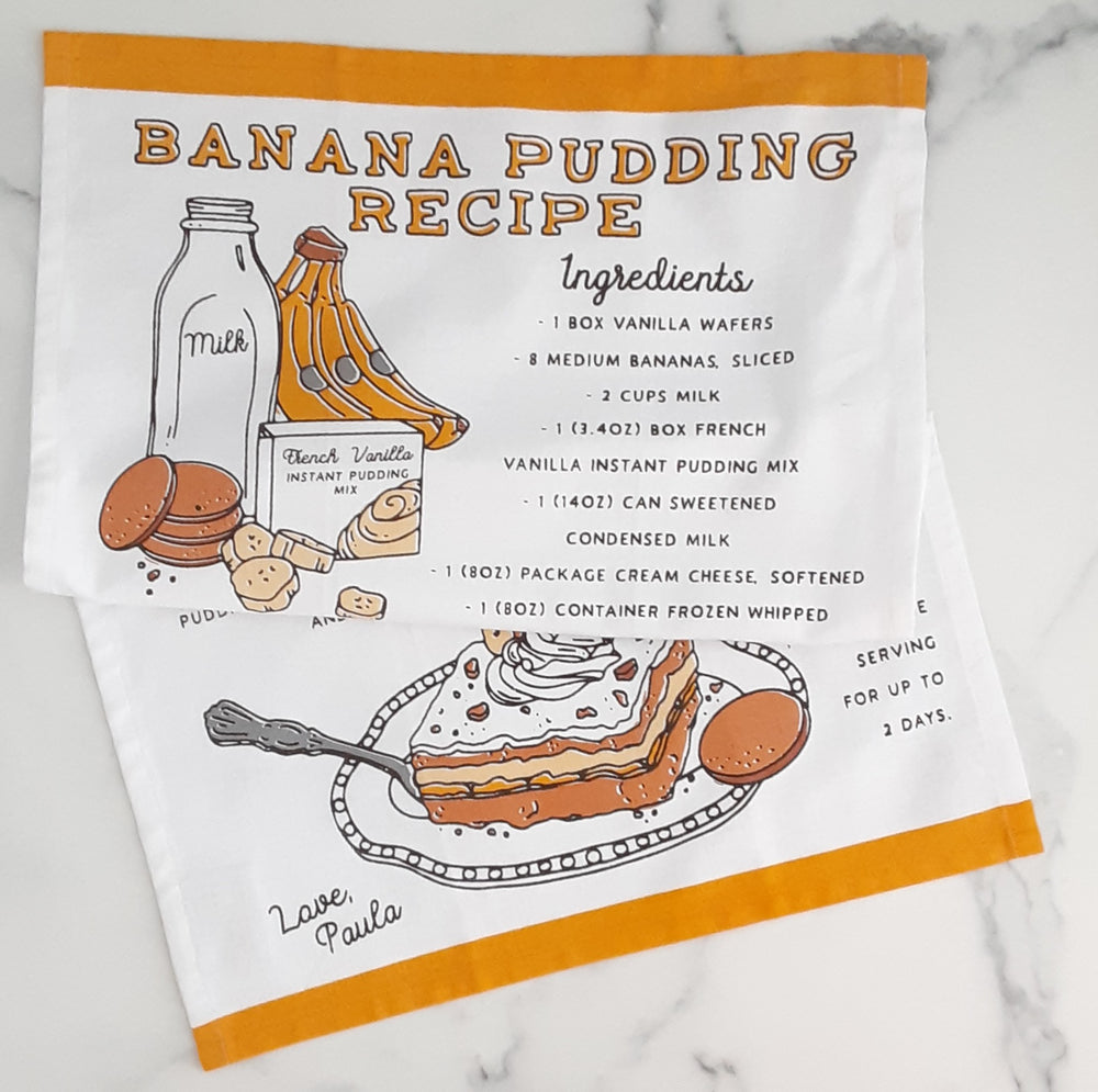 Banana Pudding Recipe Towel