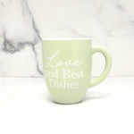 Love and Best Dishes Latte Mug