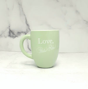 Love and Best Dishes Latte Mug