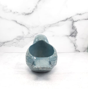 Bird Planter Blue 10"