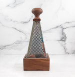Grater with Acacia Wood handle and base
