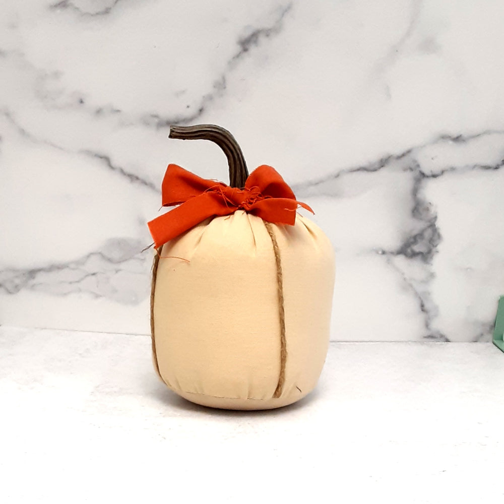 Fabric Pumpkins with Bow