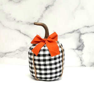 Fabric Pumpkins with Bow