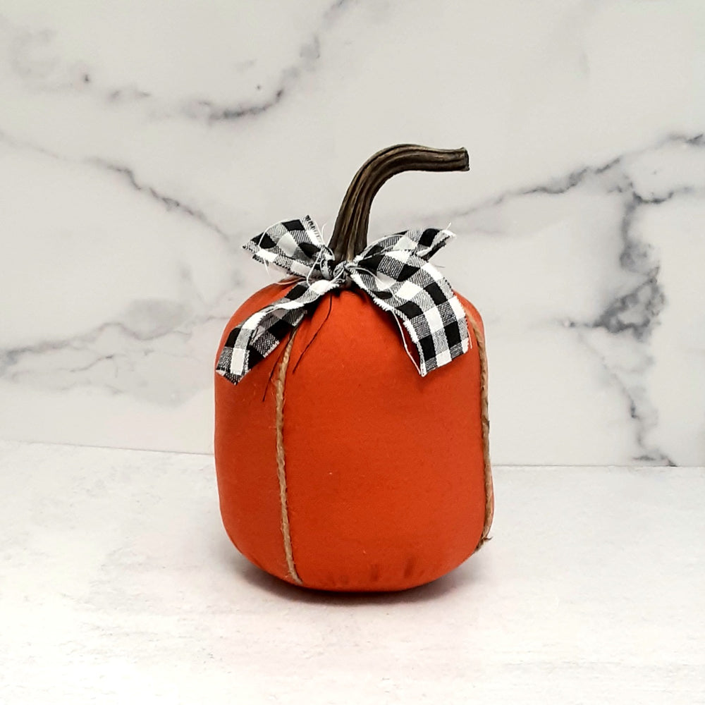 Fabric Pumpkins with Bow