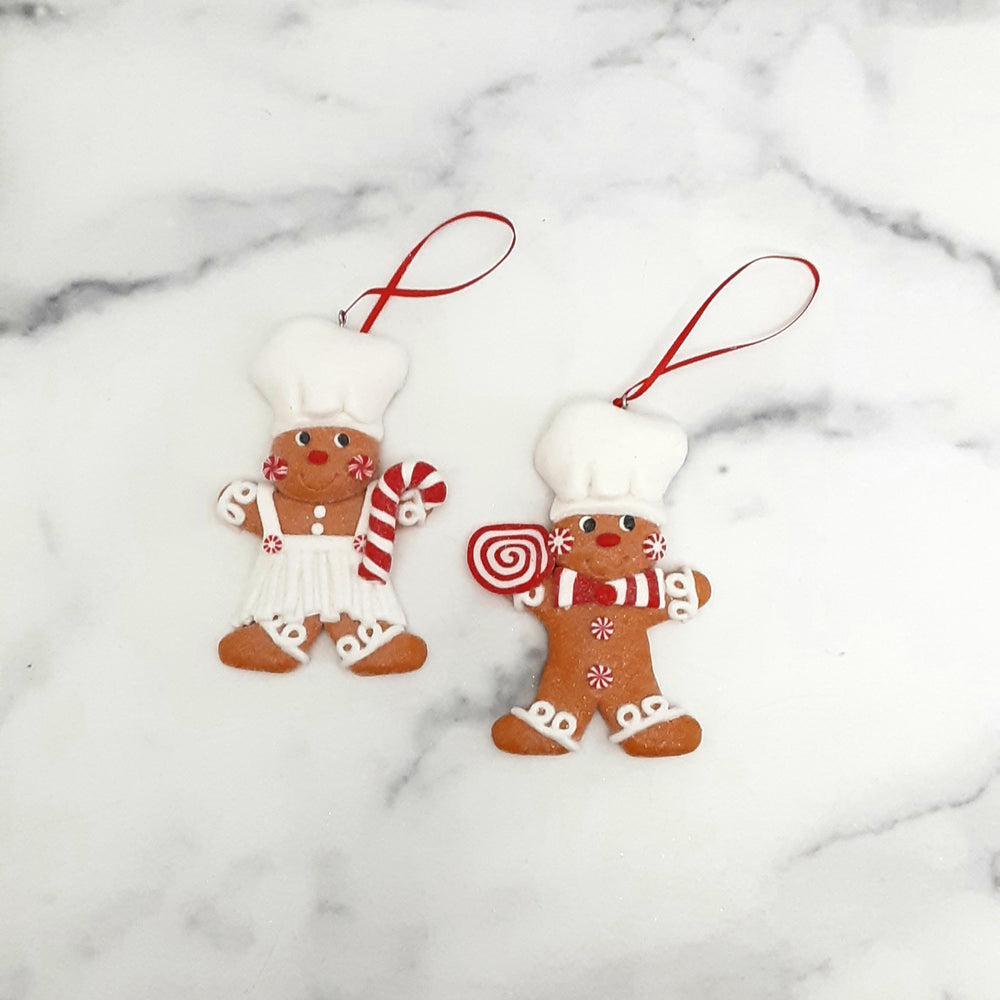 Ornament Claydough Gingerbread Chef