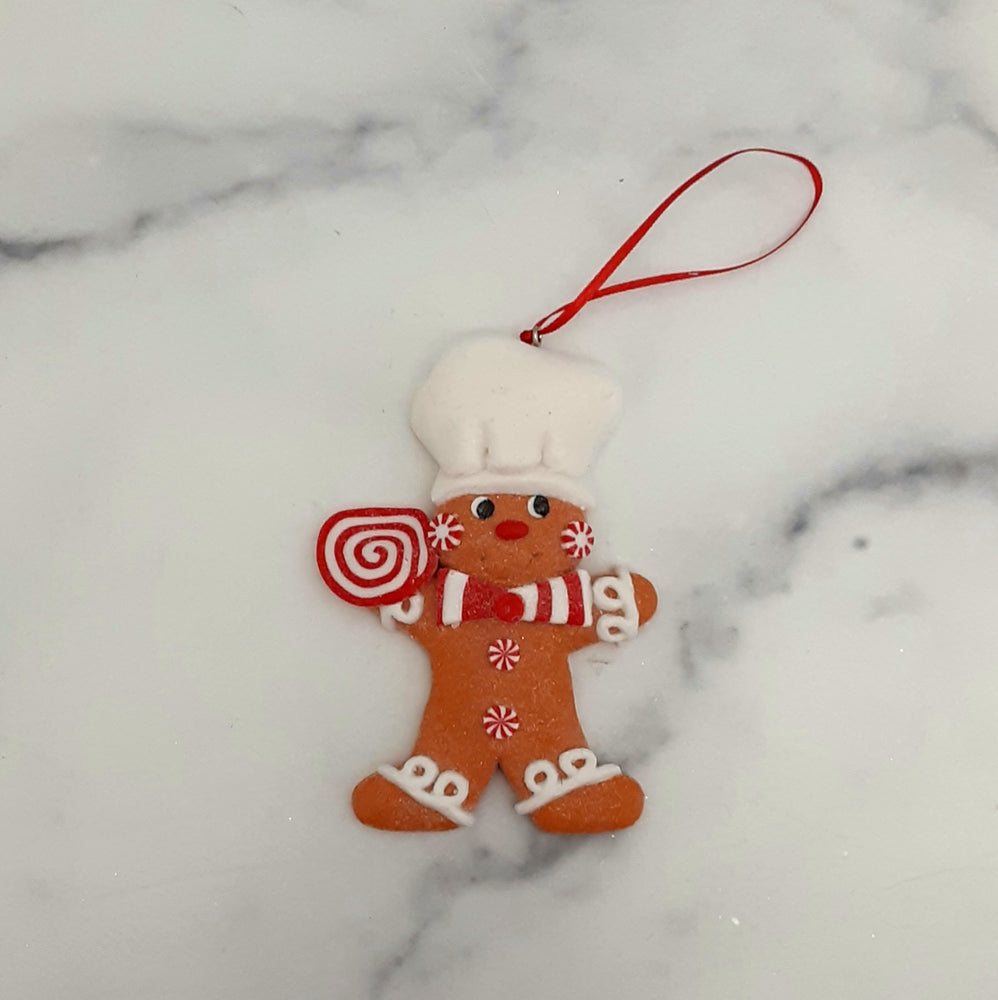 Ornament Claydough Gingerbread Chef