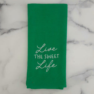 Live the Sweet Life Waffle Towel