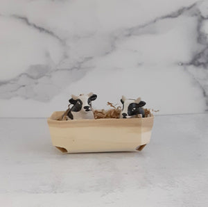 Cows Salt and Pepper Basket