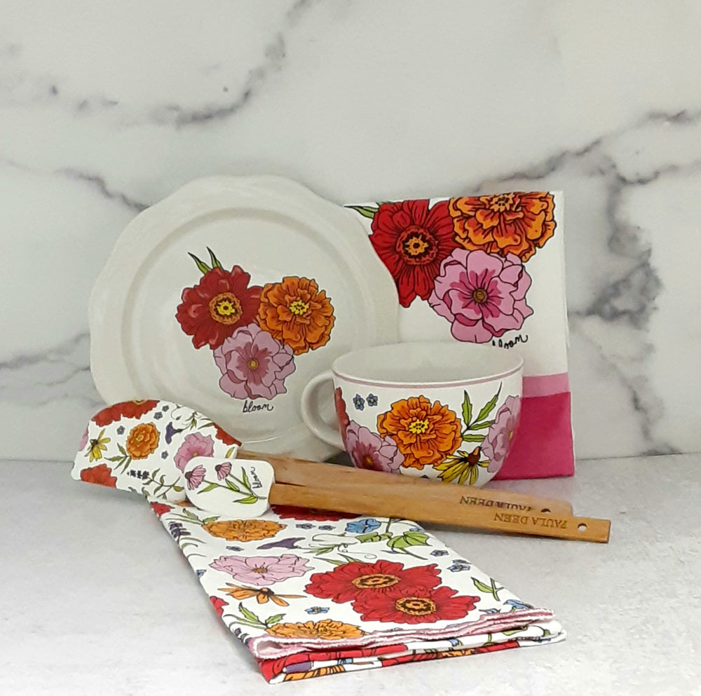 Teacup Style Summer Floral Mug