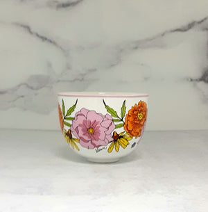 Teacup Style Summer Floral Mug