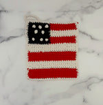 American Flag Pot Holder