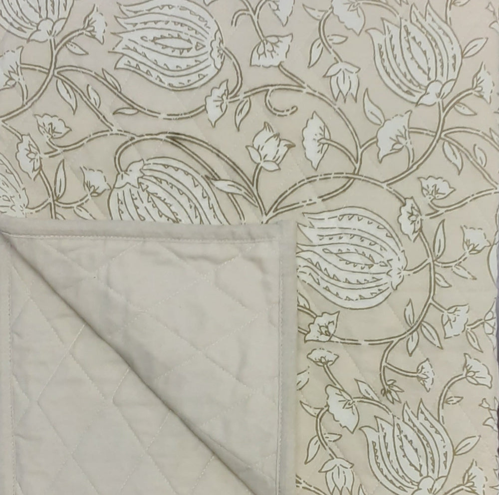 Throw Tan Floral