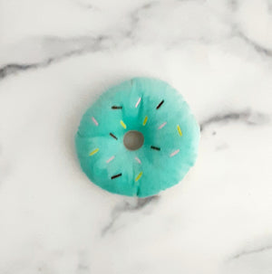 Dog Squeaky Donut Blue