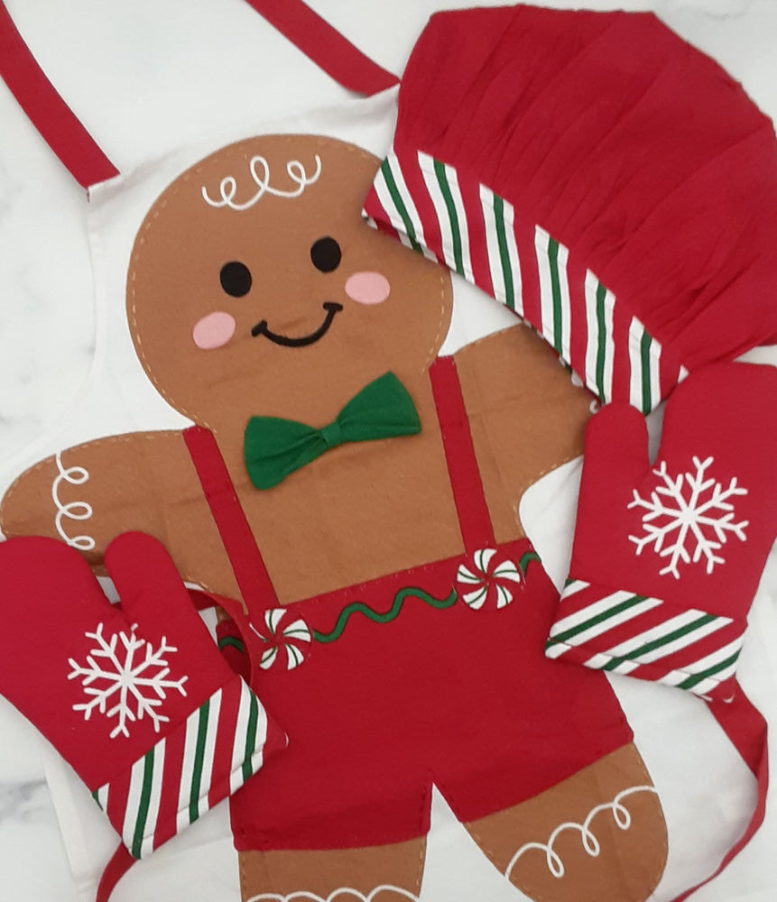 Apron/Chef Hat/Mitt Child Set