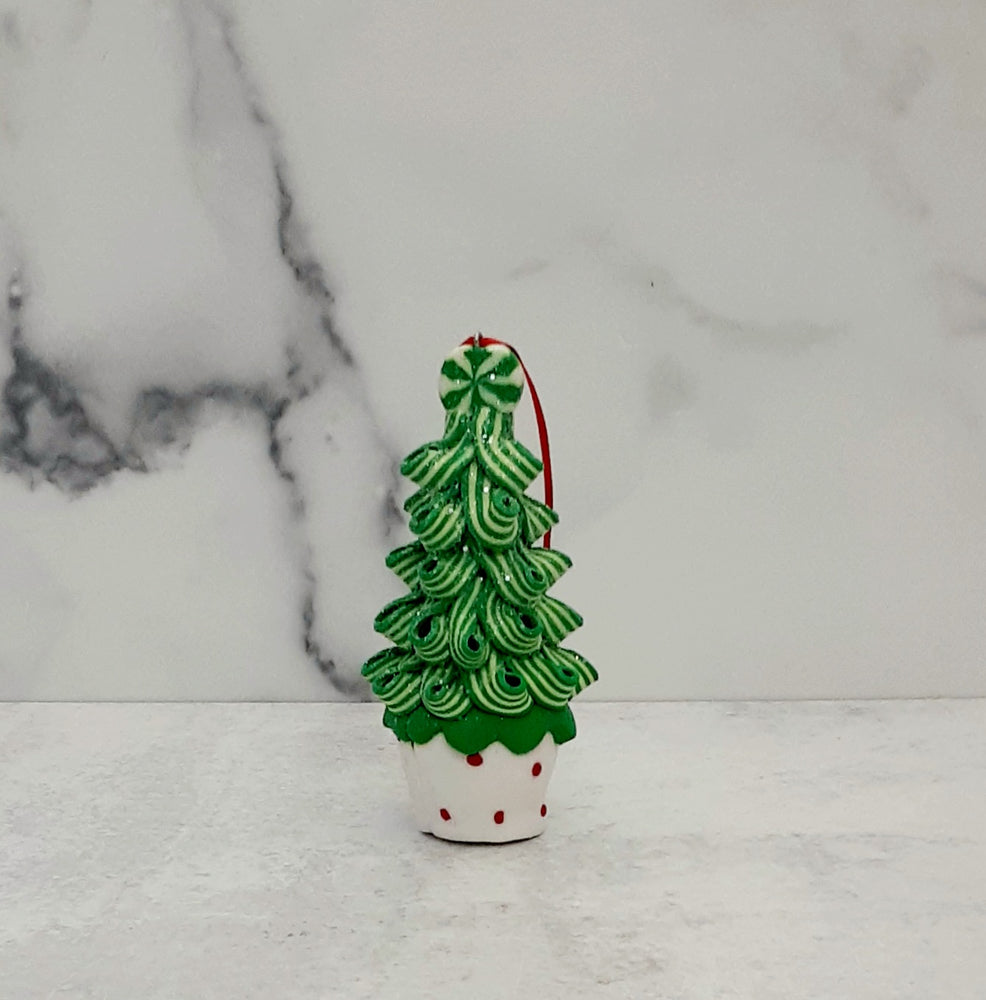 Ornament Ribbon Candy Tree 5" Asstd