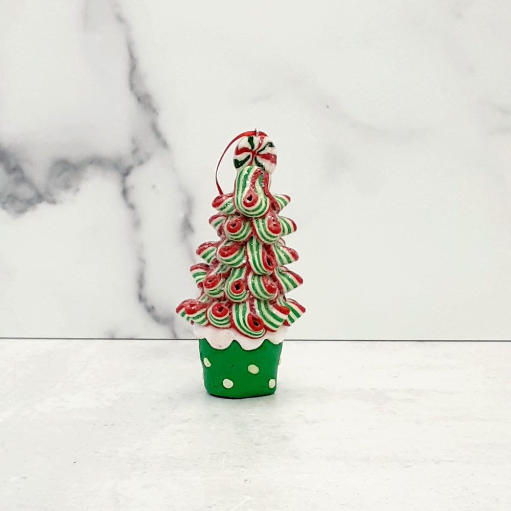 Ornament Ribbon Candy Tree 5" Asstd