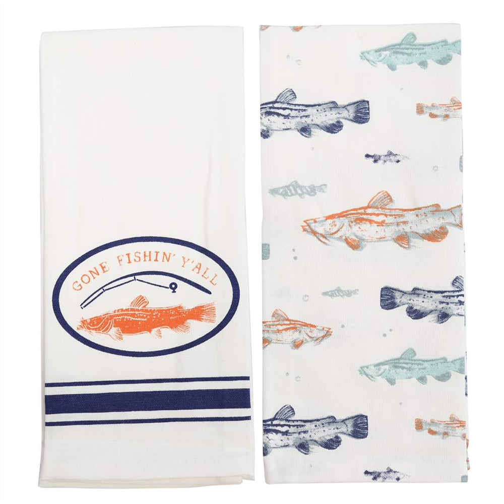 Gone Fishin Y'all Towel Set