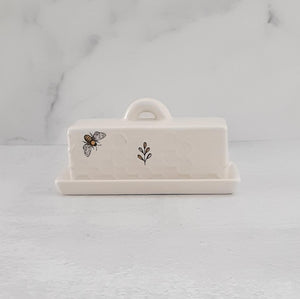 Honey Bee Ceramic Butter Dish
