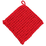 Crocheted Pot Holder RED
