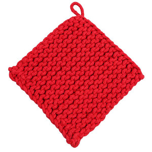 Crocheted Pot Holder RED