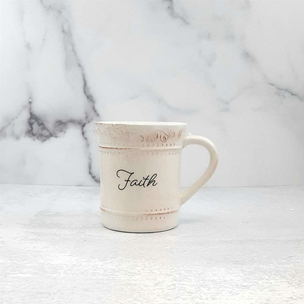 Fench Country Mug &quot;FAITH&quot;