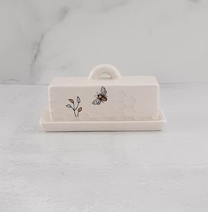 Honey Bee Ceramic Butter Dish
