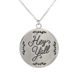 Paula Deen Hey Y'all Silver Tone Necklace by JTV