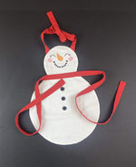 Child Apron Snowman Shaped