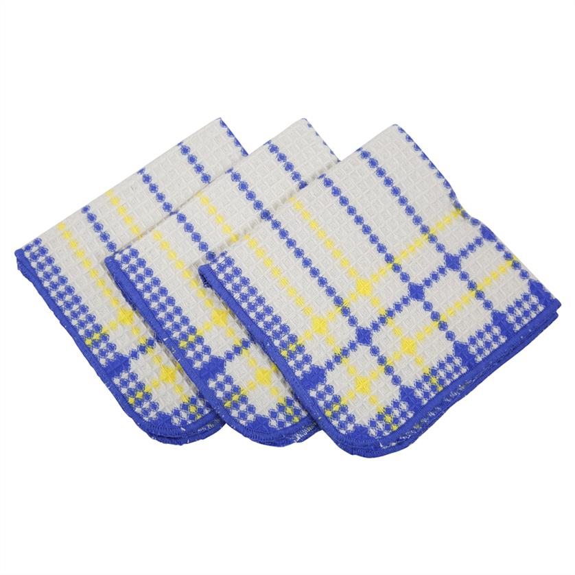 Blue & Yellow Dishcloth 3 pc. Set