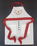 Apron Adult Snowman Face