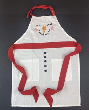 
            
                Load image into Gallery viewer, Apron Adult Snowman Face
            
        