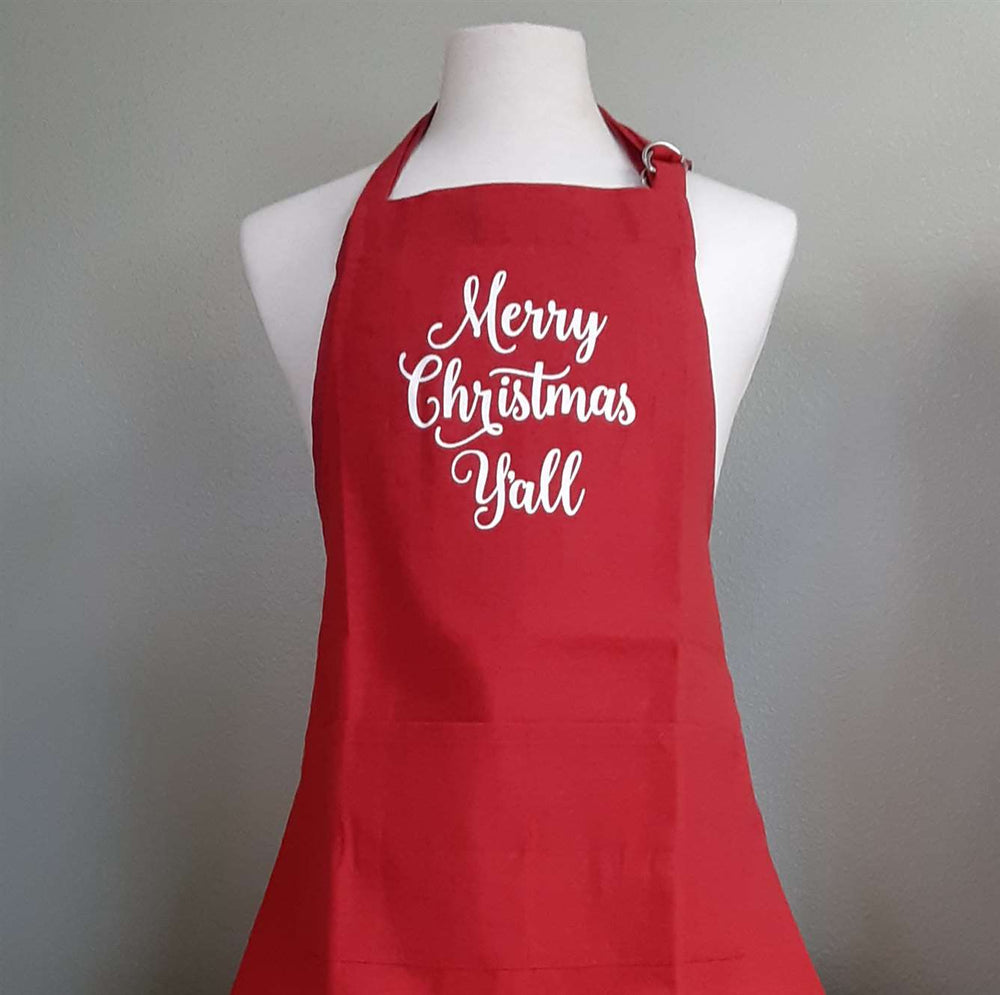 Merry Christmas Y'all Apron