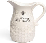 Bee Water Pitcher Ceramic