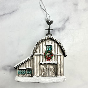 
            
                Load image into Gallery viewer, Snowy Barn Ornament 5&amp;quot;
            
        