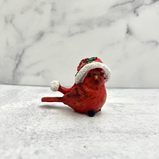 Cardinal w/Santa Hat 4&quot;