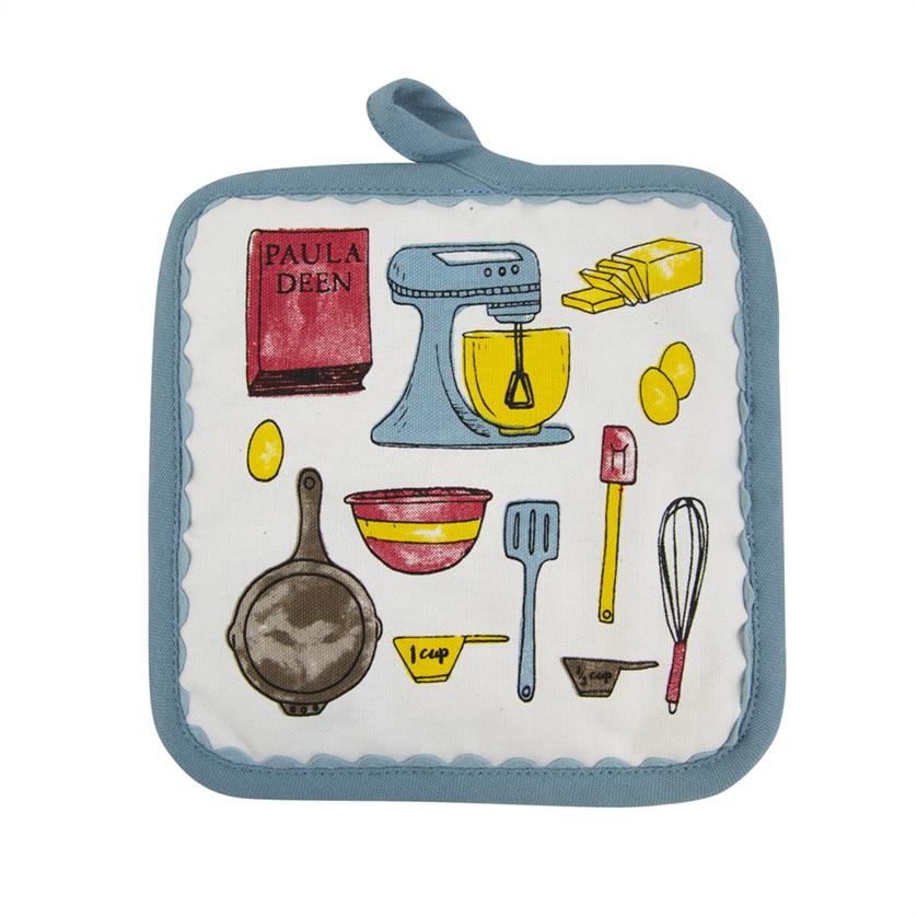 Paula Deen Kitchen Icon Pot Holder & Towel Set