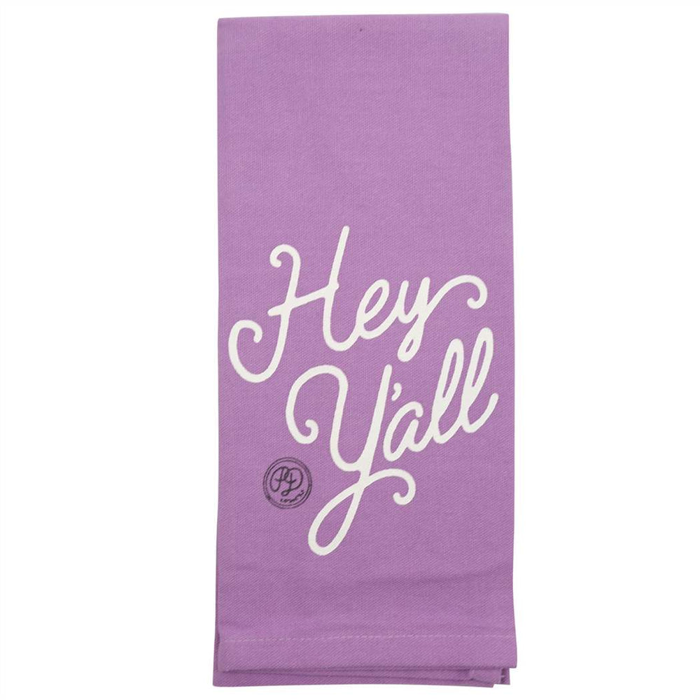 Hey Y'all Lavender Towel