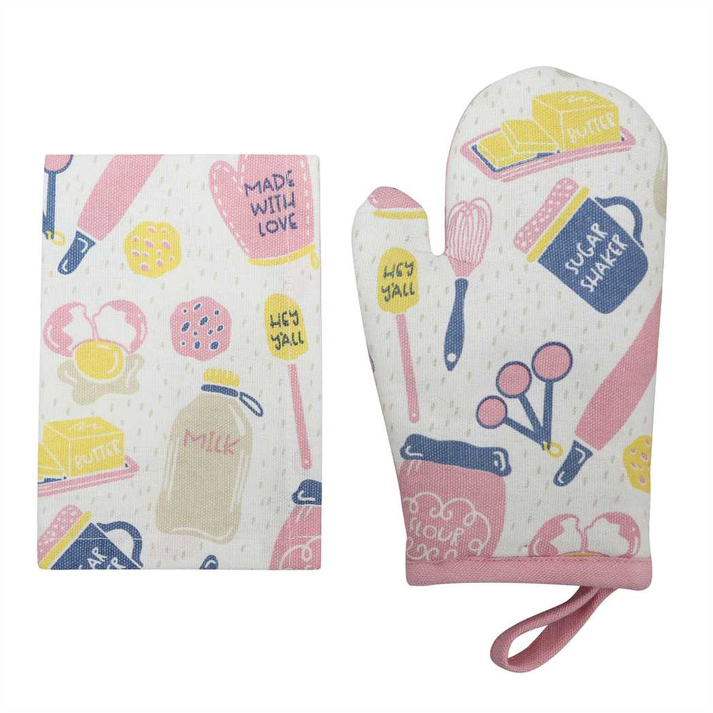 Kids Towel / Oven Mit Set