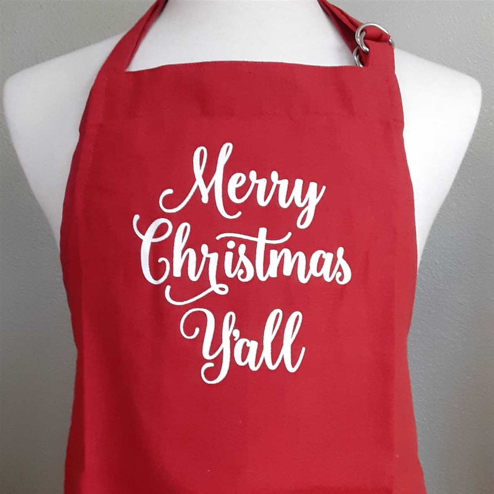 Merry Christmas Y'all Apron