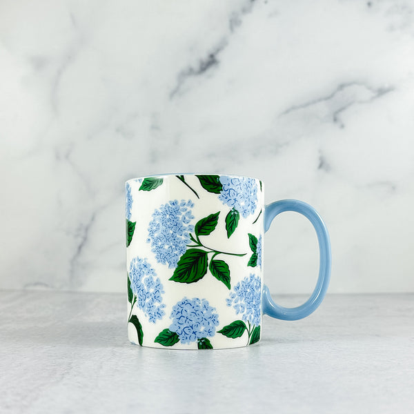 Good Blue Hydrangea Pair of Mugs