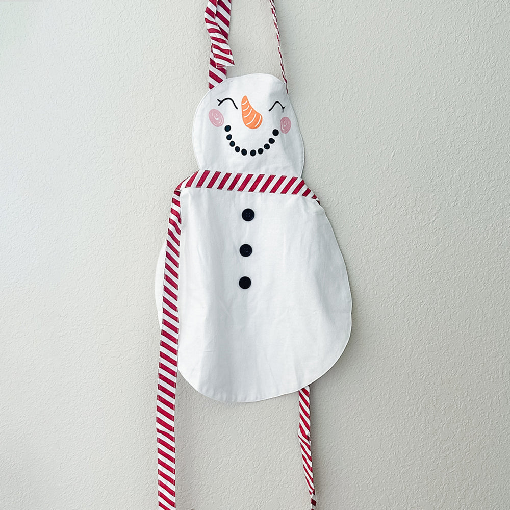 
            
                Load image into Gallery viewer, Kids Snowman Shaped Apron
            
        