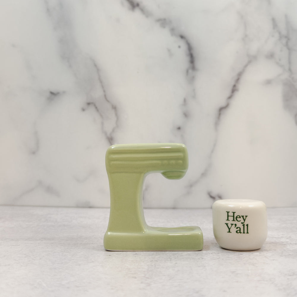 Hey Y'all Mixer Salt & Pepper Set GREEN