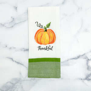 
            
                Load image into Gallery viewer, Towel Thankful Pumpkin Embroidery
            
        