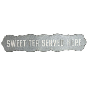 
            
                Load image into Gallery viewer, Sweet Tea Served Here Metal Sign
            
        