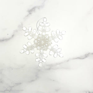 
            
                Load image into Gallery viewer, Clear Acrylic Snowflake Ornament
            
        