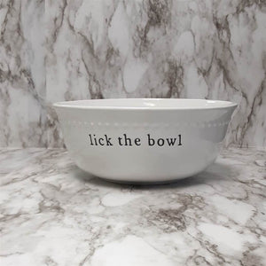 Lick the Bowl Ceramic Serving Bowl